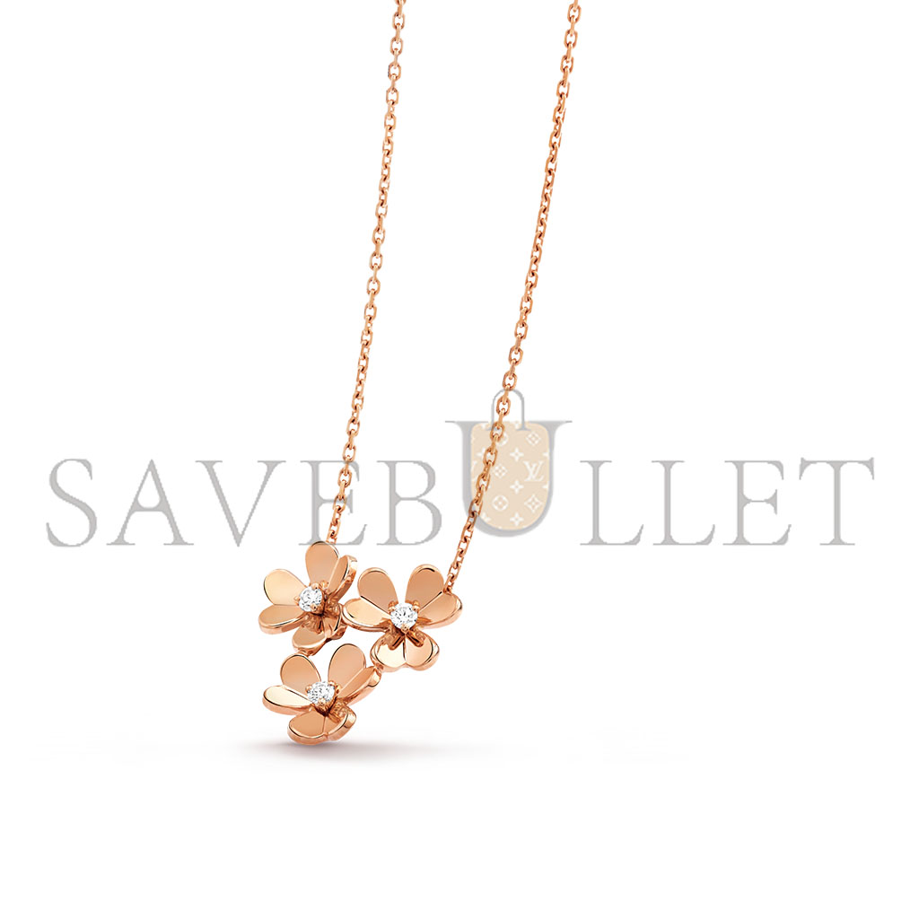 V*N CL*F arpels frivole pendant, 3 flowers vcarp2dl00